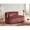 Sofa Beliani Kairinis sėdimas gultas VANVEY, velvetas, raudonas