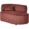 Sofa Beliani Kairinis sėdimas gultas VANVEY, velvetas, raudonas