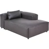 Sofa Beliani Kairinis šezlongas BRANDE, juodas