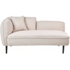 Sofa Beliani Kairinis šezlongas CHEVANNES Boucle šviesiai smėlio spalvos