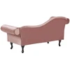 Sofa Beliani Kairysis gultas LATTES, veliūrinis, rožinis