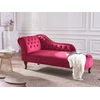 Sofa Beliani Kairysis šezlongas NIMES aksominis bordo