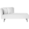 Sofa Beliani Kairysis šezlongas RIOM baltas