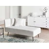 Sofa Beliani Kairysis šezlongas RIOM baltas