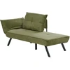 Sofa Beliani Kairysis šezlongas ROCAMADOUR, žalias