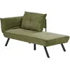 Sofa Beliani Kairysis šezlongas ROCAMADOUR, žalias