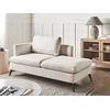 Sofa Beliani Kairysis šezlongas SIEVOZ šviesiai smėlio spalvos
