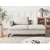 Sofa Beliani Kairysis šezlongas SIEVOZ šviesiai smėlio spalvos