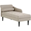 Sofa Beliani Kairysis šezlongas YVOIRE smėlio spalvos