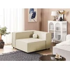 Sofa Beliani Kampinis modulis APRICA smėlio spalvos sintetinis linas