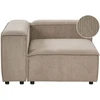 Sofa Beliani Kampinis modulis ARDAL Dešininis šviesiai rudas velvetas