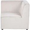 Sofa Beliani Kampinis modulis LEMVIG dešininis smėlio spalvos velvetinis