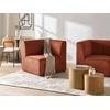 Sofa Beliani Kampinis modulis LEMVIG kairinis auksinės rudos spalvos velvetas