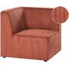 Sofa Beliani Kampinis modulis LEMVIG kairinis auksinės rudos spalvos velvetas