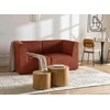 Sofa Beliani Kampinis modulis LEMVIG kairinis auksinės rudos spalvos velvetas