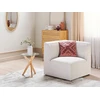 Sofa Beliani Kampinis modulis LEMVIG, kreminės spalvos, velvetinis