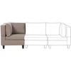 Sofa Beliani Kampinis modulis UNSTAD rudas