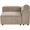 Sofa Beliani Kampuose modulis ARDAL kairinis šviesiai rudas velvetas