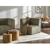 Sofa Beliani Kampuotas modulis LEMVIG kairinis, žalias, velvetas