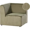 Sofa Beliani Kampuotas modulis LEMVIG kairinis, žalias, velvetas