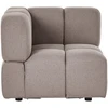 Sofa Beliani MAKSABERG kampinis modulis, smėlio pilka
