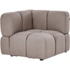 Sofa Beliani MAKSABERG kampinis modulis, smėlio pilka