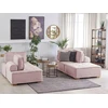 Sofa Beliani Modulinis 4 vietų poilsio komplektas TIBRO rožinės spalvos