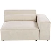 Sofa Beliani Modulinis kampinis minkštasis baldas 3 vietų HELLNAR, veliūrinis, šviesiai smėlinis, dešininis