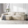 Sofa Beliani Modulinis kampinis minkštasis baldas 3 vietų HELLNAR, veliūrinis, šviesiai smėlinis, dešininis