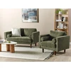 Sofa Beliani NURMO 3 vietų poilsio komplektas tamsiai žalias