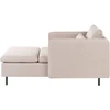 Sofa Beliani Šezlongas EGERIS, smėlio spalvos