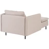 Sofa Beliani Šezlongas EGERIS, smėlio spalvos