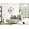 Sofa Beliani Šezlongas MARUM sintetinis linas pilkas