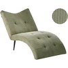 Sofa Beliani Šezlongas QUILLY velvetinis žalias