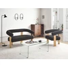 Sofa Beliani Svetainės baldų komplektas ILBRO Boucle juodas / šviesiai rudas
