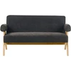 Sofa Beliani Svetainės baldų komplektas TAMRE Boucle juodas/šviesiai rudas