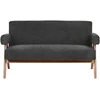 Sofa Beliani Svetainės baldų komplektas TAMRE Boucle juodas/tamsiai rudas