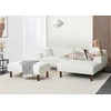 Sofa Beliani Trivietis kampas HOLT, bouclé audinys, baltas, su otimane, kairinis