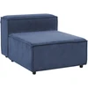 Sofa Beliani Vienvietis modulis ARDAL, velvetas, tamsiai mėlynas