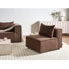Sofa Beliani Vienvietis modulis AXEBO, rudas „boucle“
