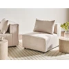 Sofa Beliani Vienvietis modulis AXEBO, smėlio spalvos boucle