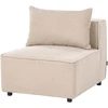 Sofa Beliani Vienvietis modulis AXEBO, smėlio spalvos boucle