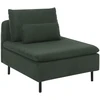 Sofa Beliani Vienvietis modulis EGERIS tamsiai žalias velvetas