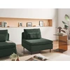 Sofa Beliani Vienvietis modulis EGERIS tamsiai žalias velvetas
