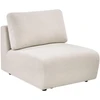 Sofa Beliani Vienvietis modulis „KIVVIK Bouclé“, laužyta balta