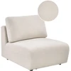 Sofa Beliani Vienvietis modulis „KIVVIK Bouclé“, laužyta balta