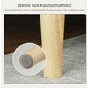 Sofa HOMCOM 2 vietnams., Dviguolis su kaučiuko medienos kojomis, minkštas svetainės, miegamojo, kremas baltas