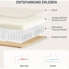 Sofa-lova su pagalvėmis, porolonas, transformuojama į lovą, puodelių laikiklis, kreminės baltos spalvos