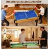 SPORTNOW 13 viename žaidimų stalas, stalo futbolas, šachmatai, biliardas, stalo tenisas ir kt., MDF, plastikas, riešutas