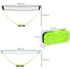 SPORTNOW 2-in-1 badmintono rinkinys, badmintono tinklas su stovu, tinklinio tinklas, reguliuojamas, su krepšiu nešiojimui, skirtas naudoti lauke ir viduje